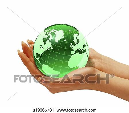 Clip Art - Protecting the environment, artwork. Fotosearch