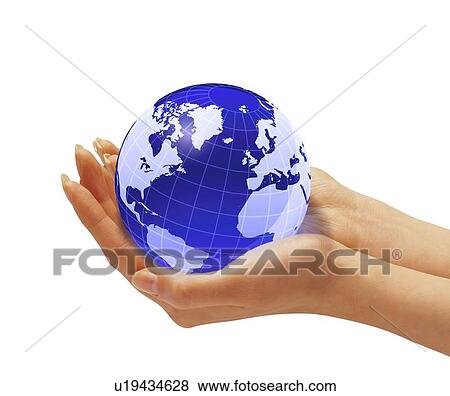 Stock Illustration - Protecting the environment, artwork. Fotosearch