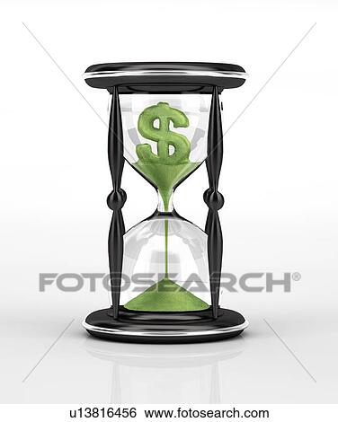 Stock Illustration - Running out of money, conceptual artwork. Fotosearch