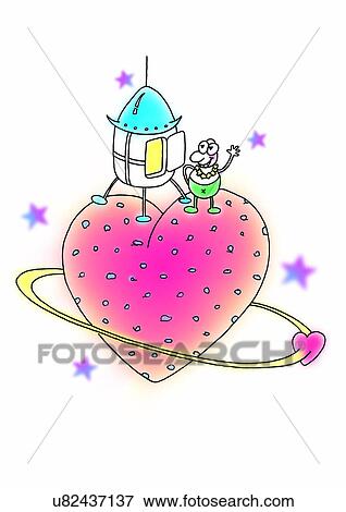 イラスト 心 Heavenly 体 シャトル イラスト U Fotosearch