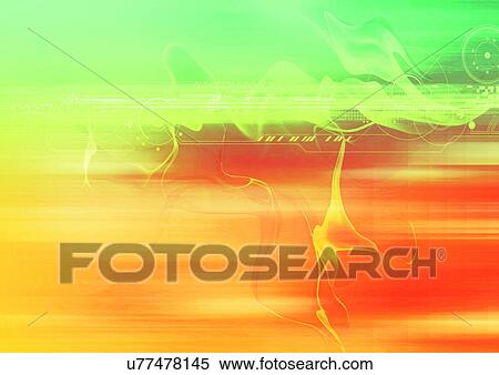 Stock Illustration - Arrangement, Complex, Color Intensity, Art, Abstract. Fotosearch