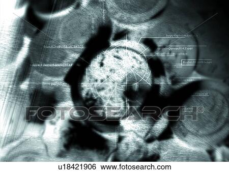Stock Illustration - Art, Complex, B/W, Black And White, Arrangement. Fotosearch