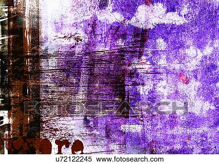 Stock Illustration - Art, Complex, Capital Letter, Brown, Arrangement. Fotosearch
