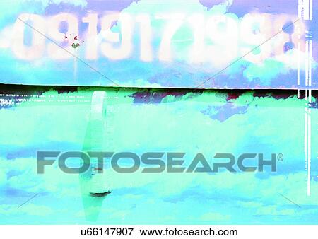 Stock Illustration - Art, Complex, Clouds, Blue, Arrangement. Fotosearch