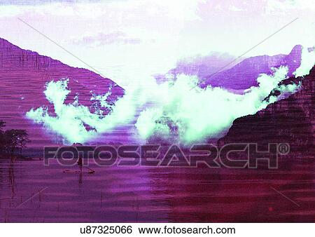 Art, Complex, Clouds, Boating, Arrangement View Large Illustration Stock Illustration - Art, Complex, Clouds, Boating, Arrangement. Fotosearch