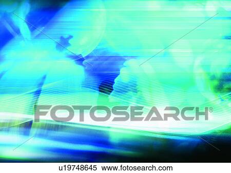 Art, Computer Graphics, Complex, Blue, Arrangement View Large Illustration Stock Illustration - Art, Computer Graphics, Complex, Blue, Arrangement. Fotosearch