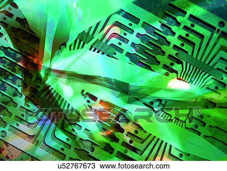 Drawing - Art, Concept, Computer Graphics, Complex, Arrangement. Fotosearch