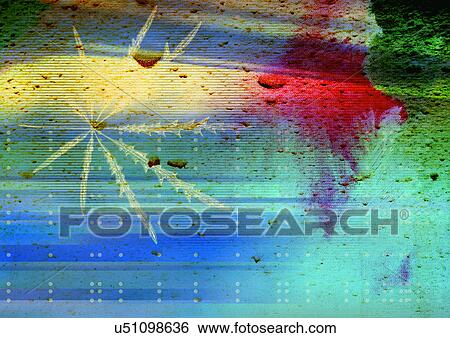 Stock Illustration - Art, Concept, Computer Graphics, Complex, Arrangement. Fotosearch