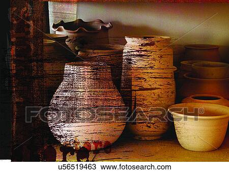 Day, Group Of Objects, Indoor View Large Illustration Drawing - Day, Group Of Objects, Indoor. Fotosearch