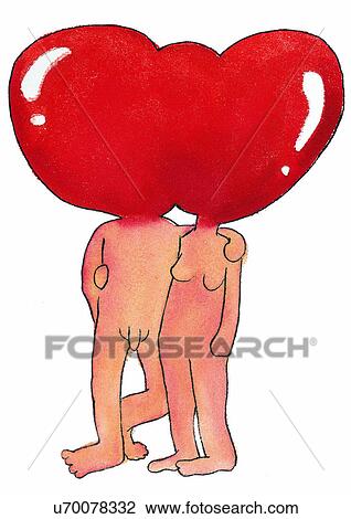 illustration, heart, person View Large Illustration Drawing - illustration, heart, person. Fotosearch