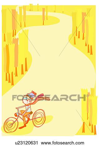 Image Dictionary, illustration, background, frame, bike, bicycle, child View Large Illustration Clip Art - Image Dictionary, illustration, background, frame, bike, bicycle, child. Fotosearch