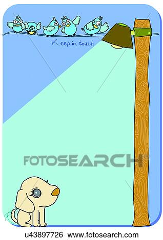 Stock Illustration - Image Dictionary, illustration, background, frame, dog, object, relax. Fotosearch