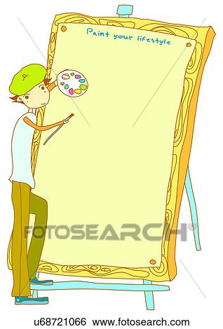Image Dictionary, illustration, background, frame, draw, paint, child View Large Illustration Stock Illustration - Image Dictionary, illustration, background, frame, draw, paint, child. Fotosearch