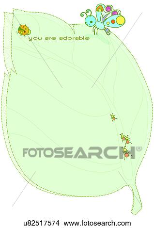 Stock Illustration - Image Dictionary, illustration, background, frame, object, relax, cute. Fotosearch
