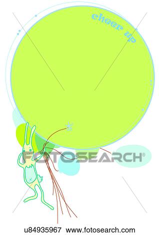 Stock Illustration - Image Dictionary, illustration, background, frame, balloon, child, kid. Fotosearch