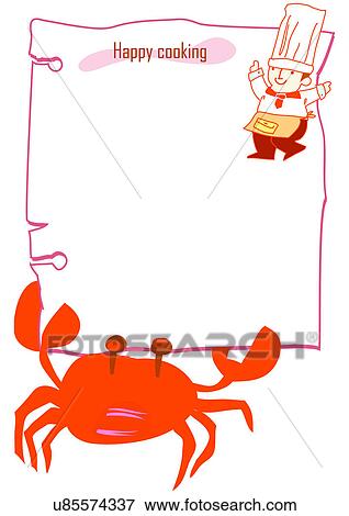 Image Dictionary, illustration, background, frame, crab, child, kid View Large Illustration Stock Illustration - Image Dictionary, illustration, background, frame, crab, child, kid. Fotosearch