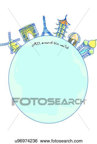 Stock Illustration - Image Dictionary, illustration, background, frame, object, relax, cute. Fotosearch