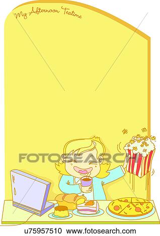 Clipart - pastel color, cute, artistic, cake. Fotosearch