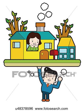 経済 効果 イラスト U Fotosearch