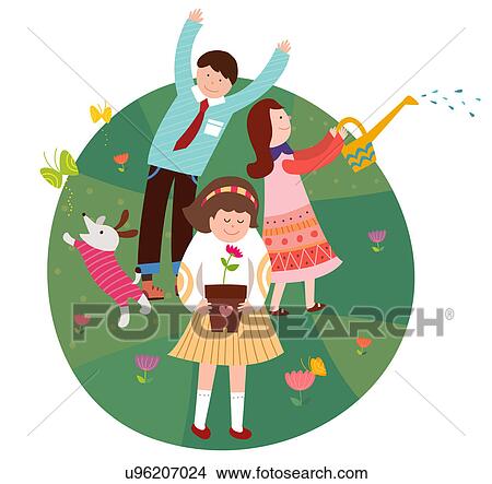 Family Bonding Stock Illustration U96207024 Fotosearch