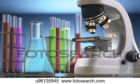 Stock Illustration - Biological research, conceptual artwork. Fotosearch