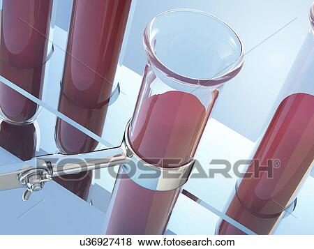 Stock Illustration - Blood samples, artwork. Fotosearch