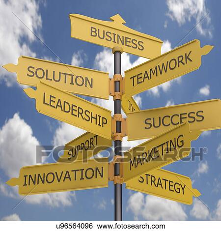 Business direction, conceptual artwork View Large Illustration Stock Illustration - Business direction, conceptual artwork. Fotosearch