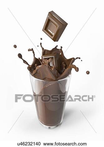 Chocolate milkshake, artwork View Large Illustration Clipart - Chocolate milkshake, artwork. Fotosearch