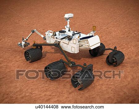 Curiosity Mars rover, artwork View Large Illustration Stock Illustration - Curiosity Mars rover, artwork. Fotosearch