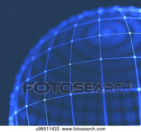 Digital world, conceptual artwork View Large Illustration Drawing - Digital world, conceptual artwork. Fotosearch