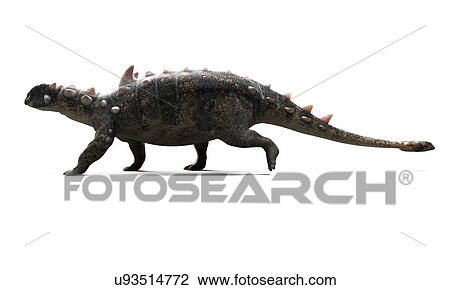 Euoplocephalus dinosaur, artwork View Large Illustration Drawing - Euoplocephalus dinosaur, artwork. Fotosearch