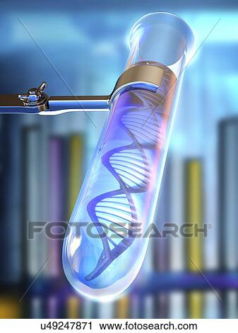 Clip Art - Genetic research, conceptual artwork. Fotosearch