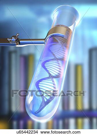Stock Illustration - Genetic research, conceptual artwork. Fotosearch