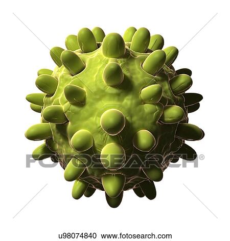 Clipart - Hepatitis B, artwork. Fotosearch
