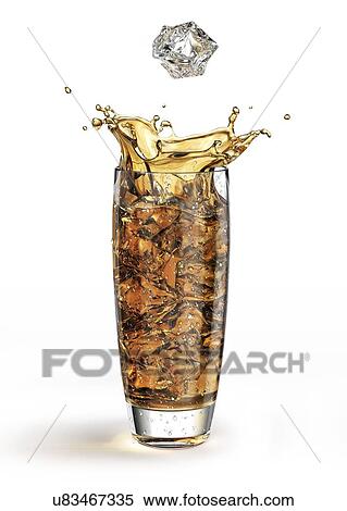 Iced drink, artwork View Large Illustration Stock Illustration - Iced drink, artwork. Fotosearch