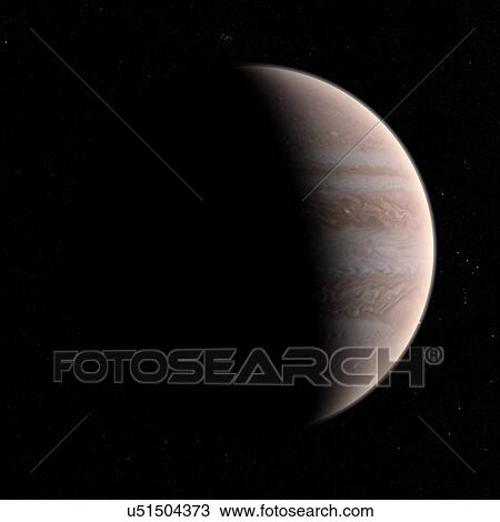 Jupiter, artwork View Large Illustration Drawing - Jupiter, artwork. Fotosearch