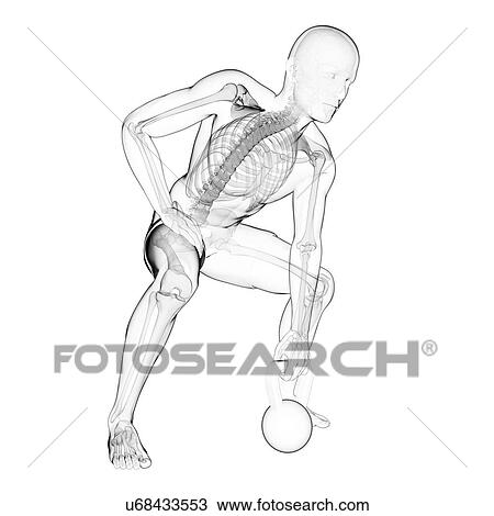 Drawing - Kettlebell workout, artwork. Fotosearch