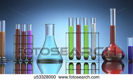 Laboratory glassware, artwork View Large Illustration Clipart - Laboratory glassware, artwork. Fotosearch