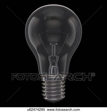 Light bulb, artwork View Large Illustration Stock Illustration - Light bulb, artwork. Fotosearch