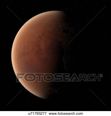 Mars, artwork View Large Illustration Stock Illustration - Mars, artwork. Fotosearch