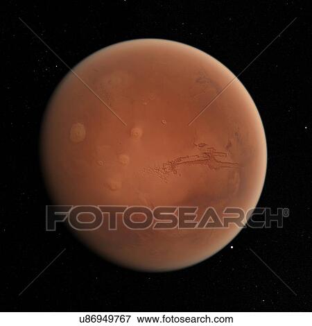 Stock Illustration - Mars, artwork. Fotosearch