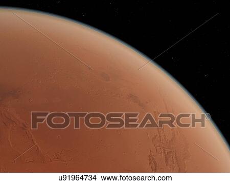 Stock Illustration - Mars, artwork. Fotosearch