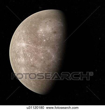 Clipart - Mercury, artwork. Fotosearch