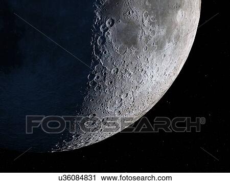 Clip Art - Moon, artwork. Fotosearch