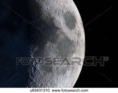 Clipart - Moon, artwork. Fotosearch