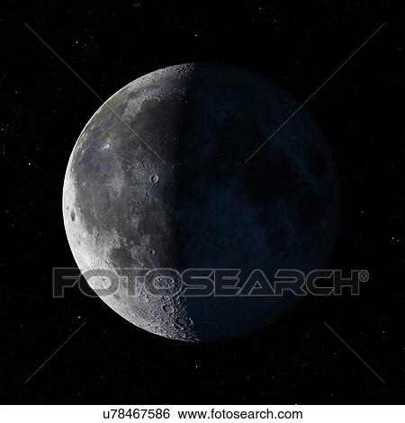 Stock Illustration - Moon, artwork. Fotosearch