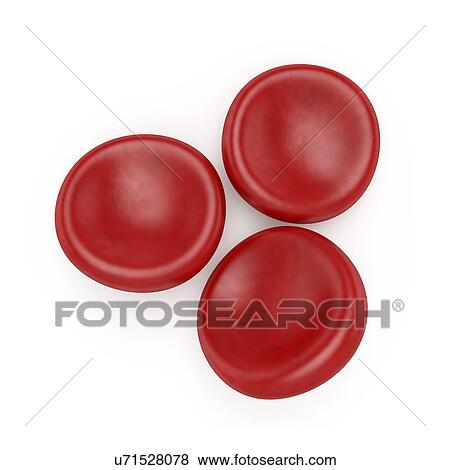 Stock Illustration - Red blood cells, artwork. Fotosearch