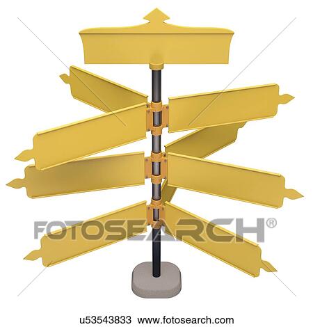 Road signs, artwork View Large Illustration Drawing - Road signs, artwork. Fotosearch