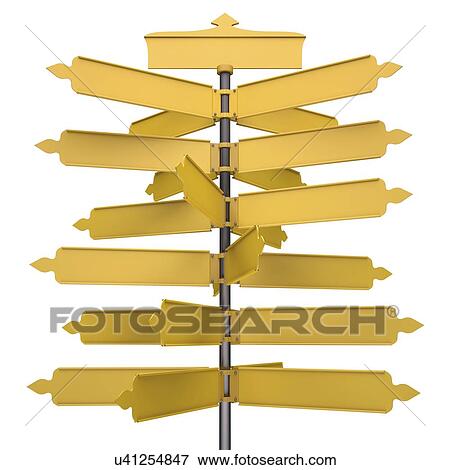 Stock Illustration - Road signs, artwork. Fotosearch