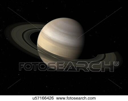 Stock Illustration - Saturn, artwork. Fotosearch